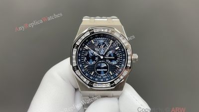 Audemars Piguet Royal Oak Cal.5134 Movement 41mm Diamond Bezel Calendar/Week/Month Chronograph Watch
